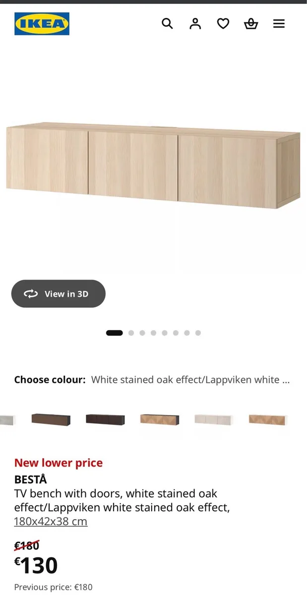 Modern Light Oak Sideboard / TV Unit - Image 1