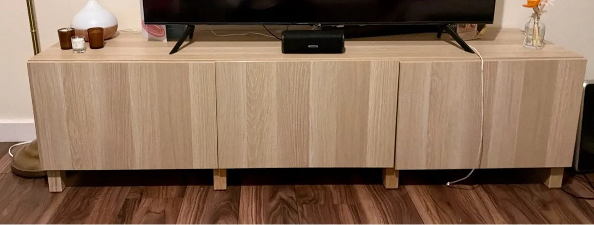 Modern Light Oak Sideboard / TV Unit - Image 3