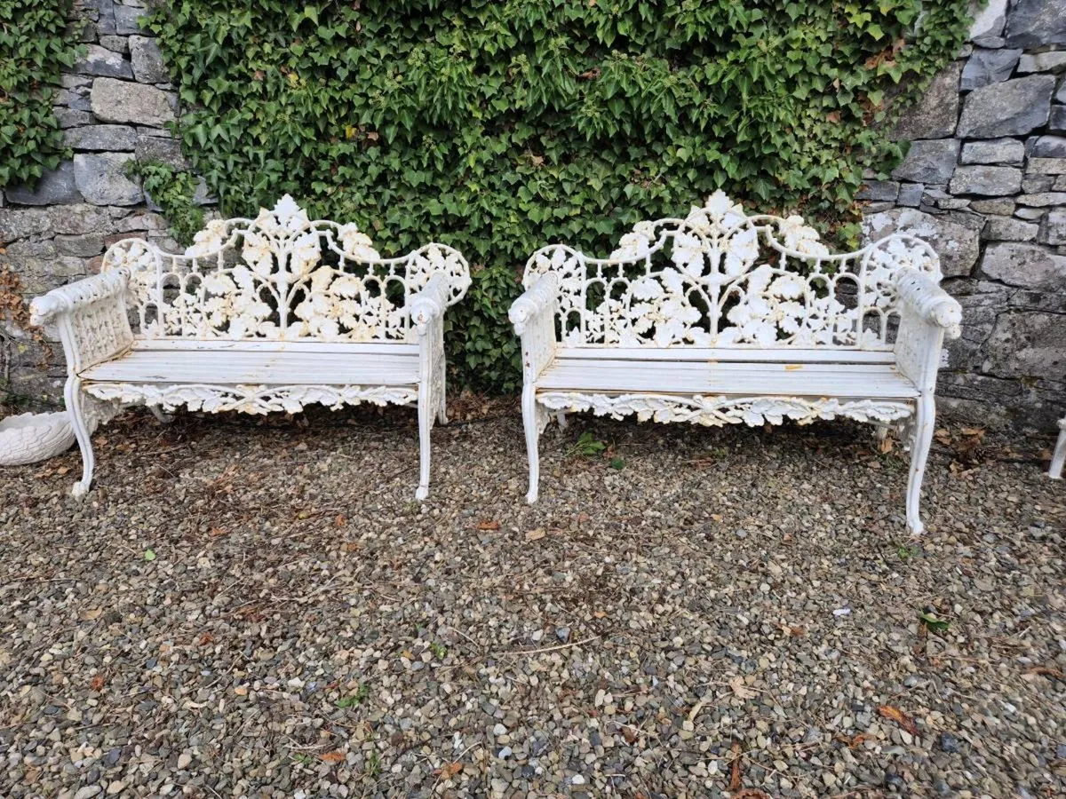 Garden chair cast iron - Image 3