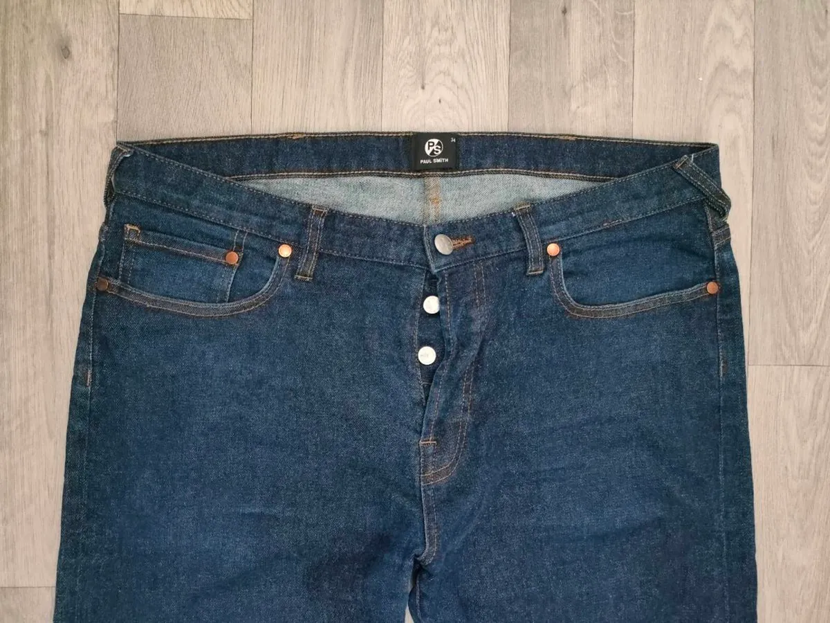 Paul Smith Regular Tapered Fit Jeans Mens 35x32 - Image 3