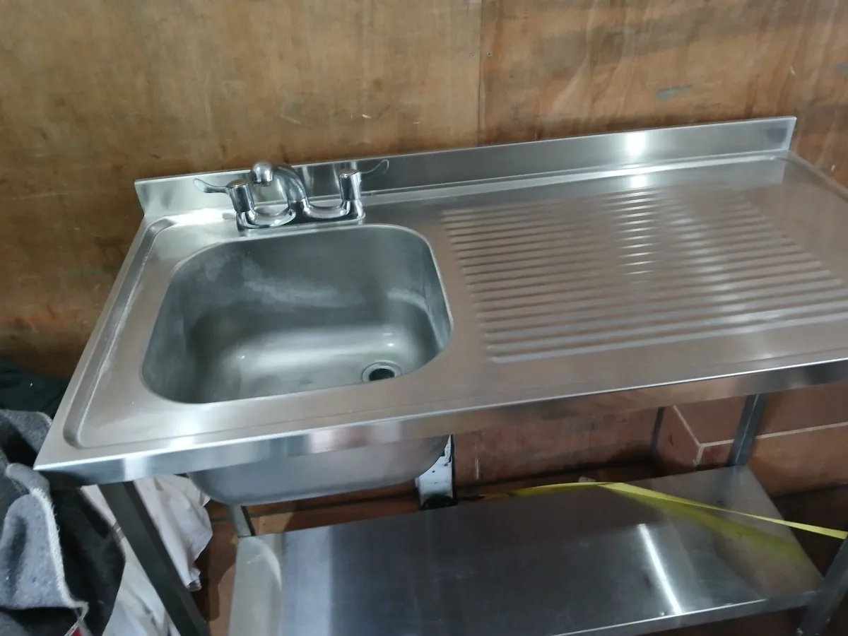 Staneless steel cabbinet sink unit complete - Image 2