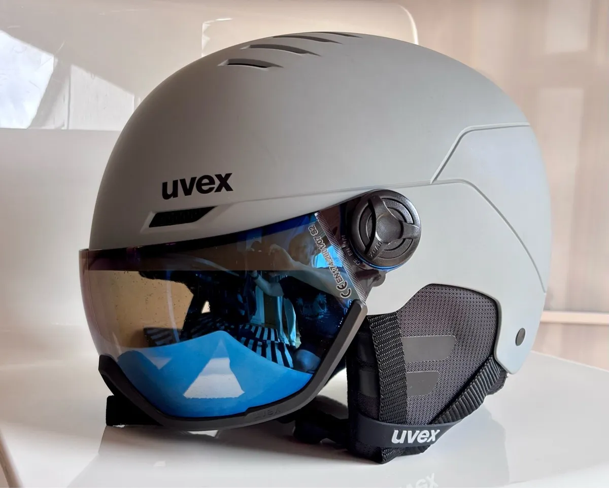 Uvex wanted visor Uvex Grey/Blue Visor Helmet - Image 1