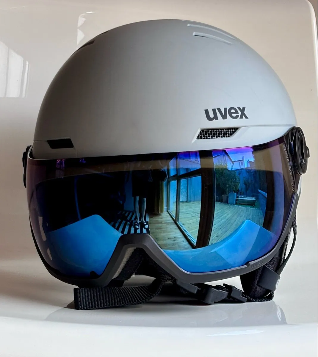 Uvex wanted visor Uvex Grey/Blue Visor Helmet - Image 2