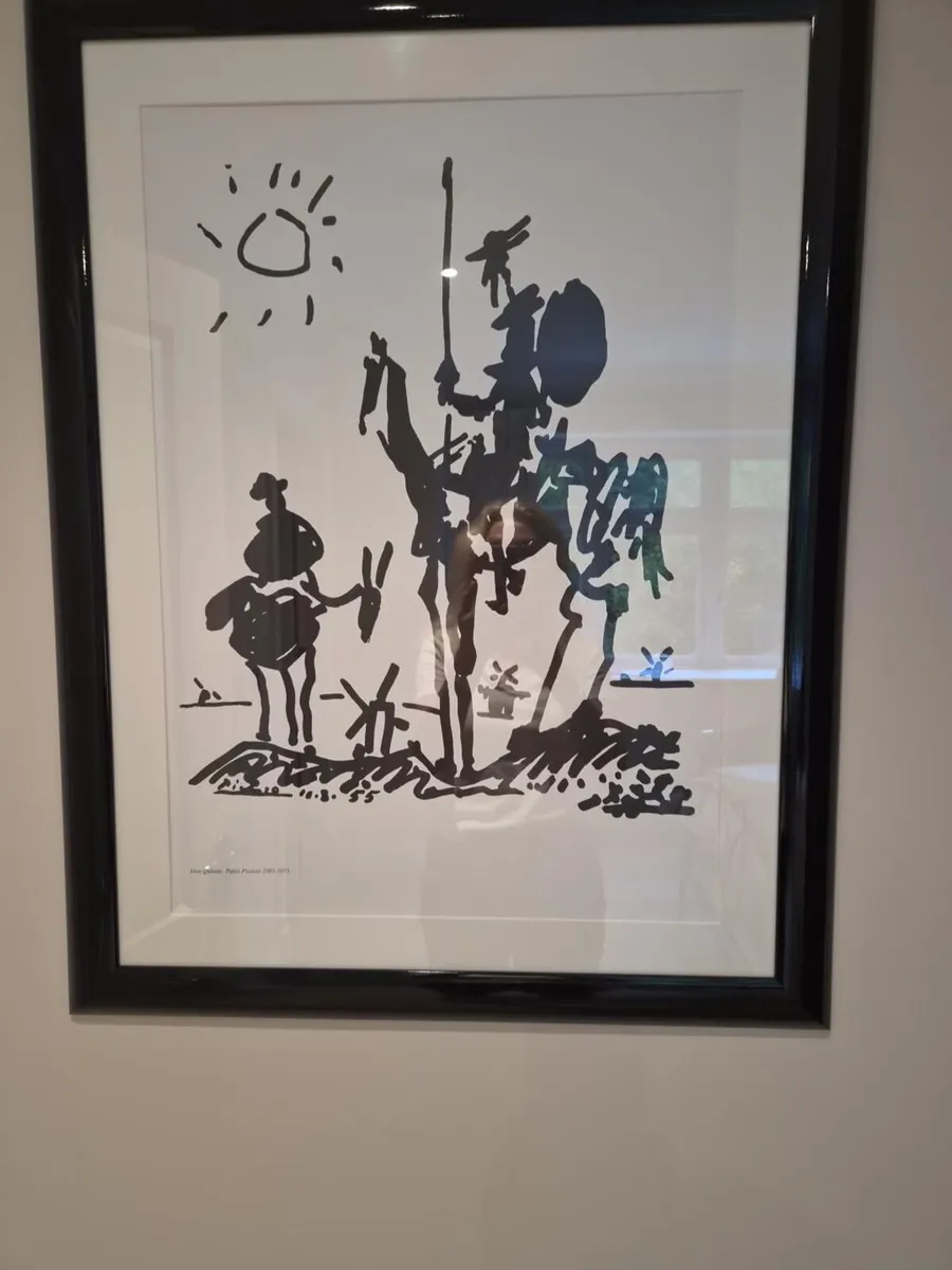 Picasso Don Quixote large framed print - Image 1