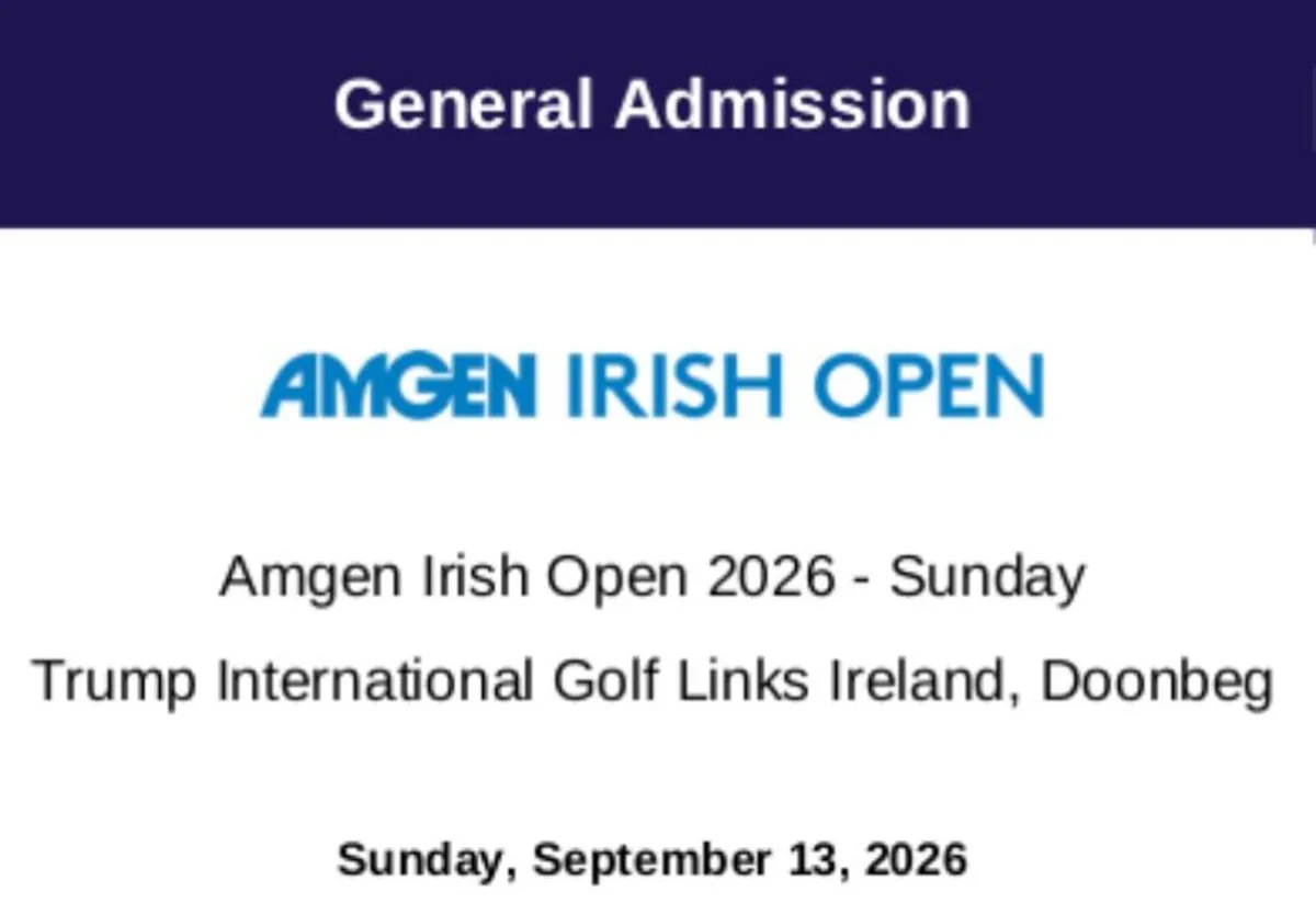 Irish Open Tickets (Sunday 13 Sept 2026), Doonbeg