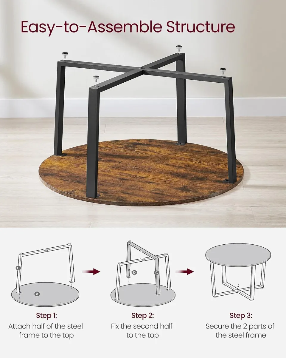 New round coffee table - FREE P&P - Image 3