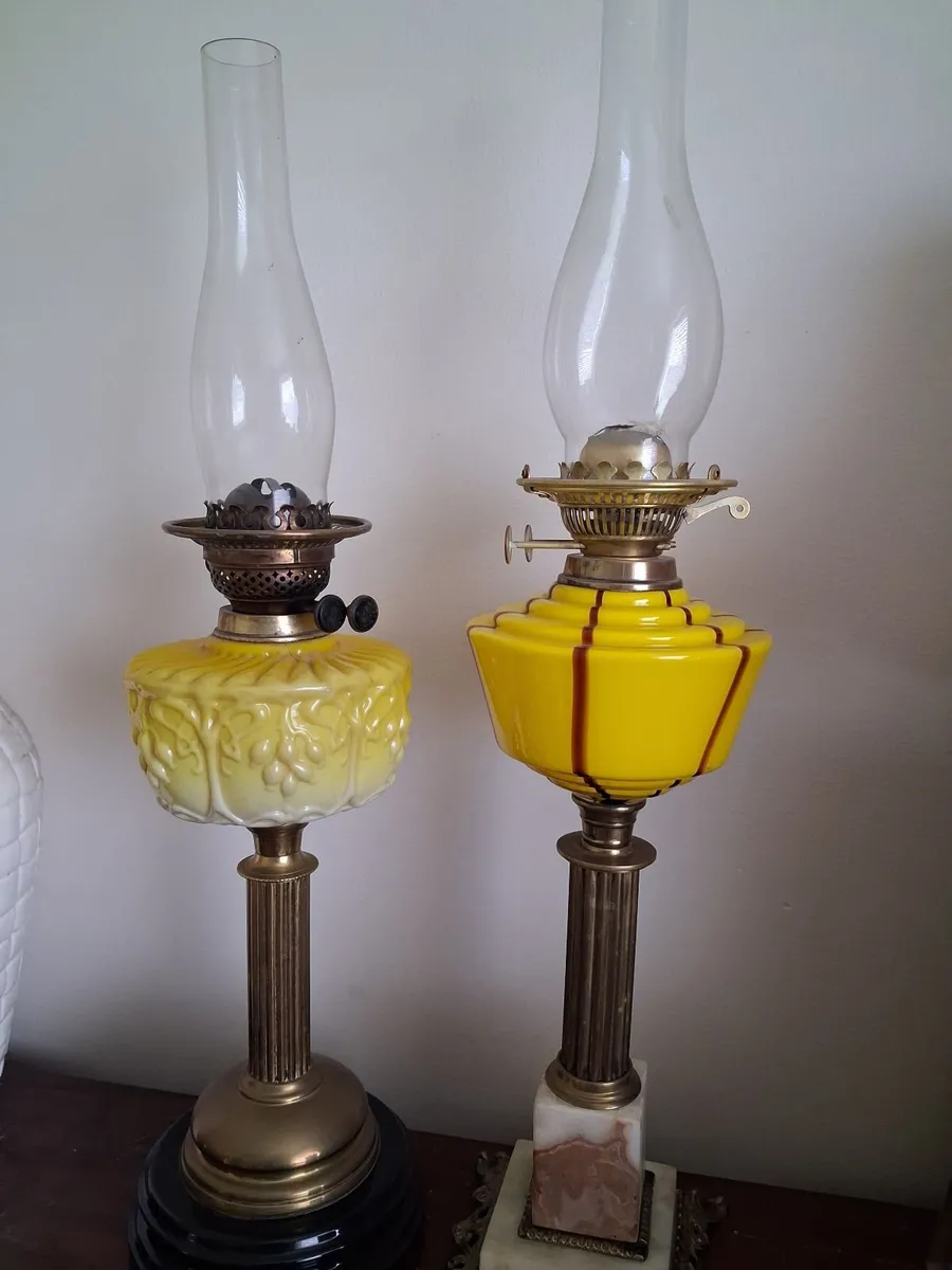 Antique Oil Lamps - Image 1