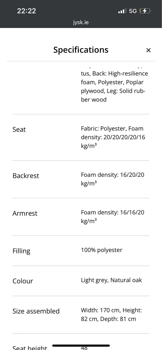 Jysk egedal couch - Image 4