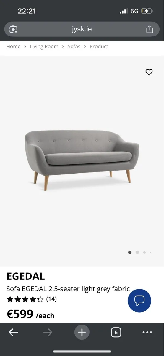 Jysk egedal couch - Image 3