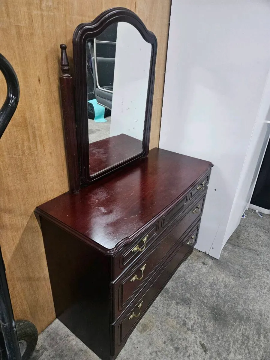 .vintage dressing table with mirror - Image 2