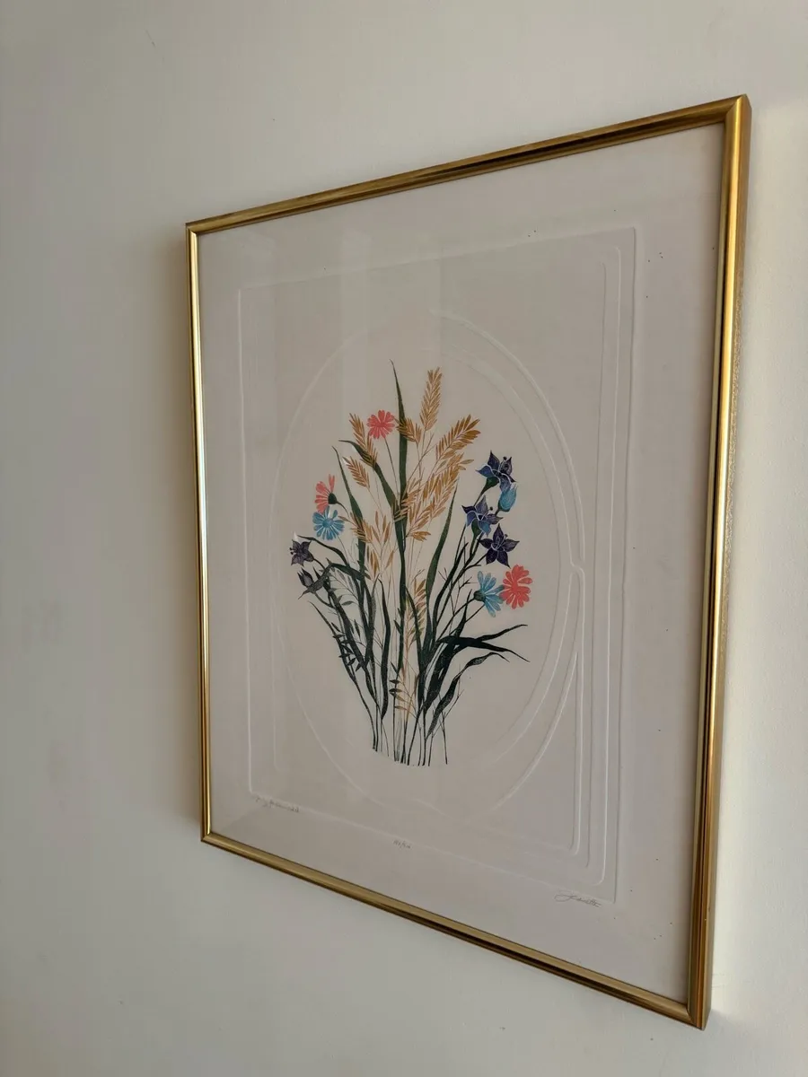 Signed Limited Edition Floral Print – 183/300 - Image 1