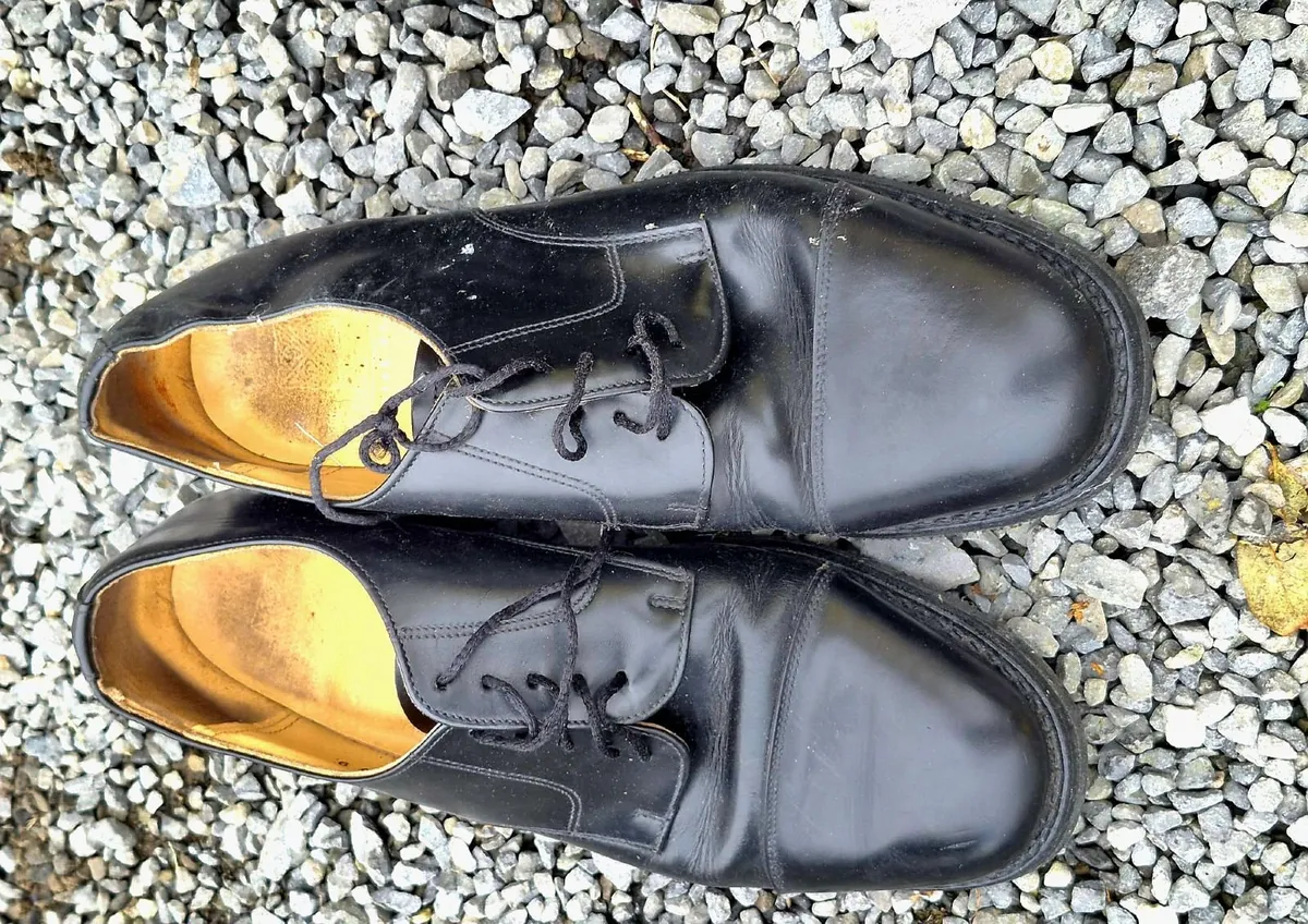 Genuine Black Leather Formal Shoes – Size 9
