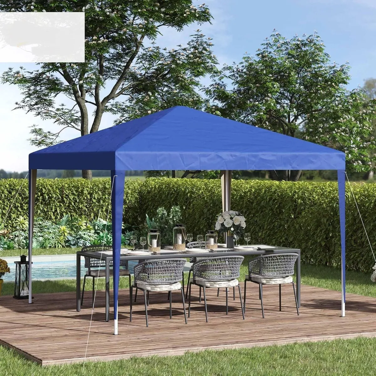 Gazebo 3x3m Pop Up Marquee Garden Tent - Image 1