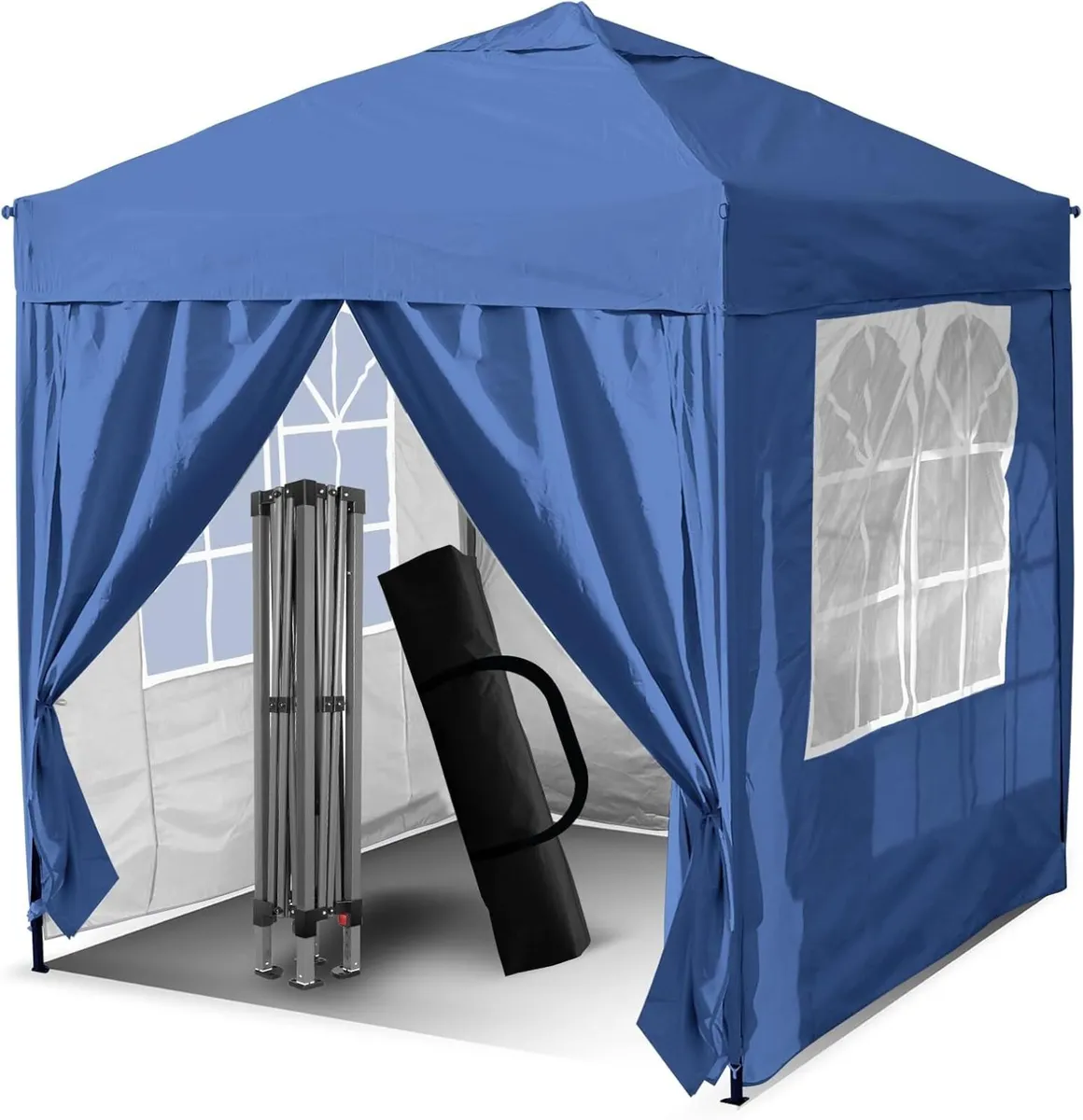 Gazebo 3x3m Garden Pop Up Tent Blue - Image 1