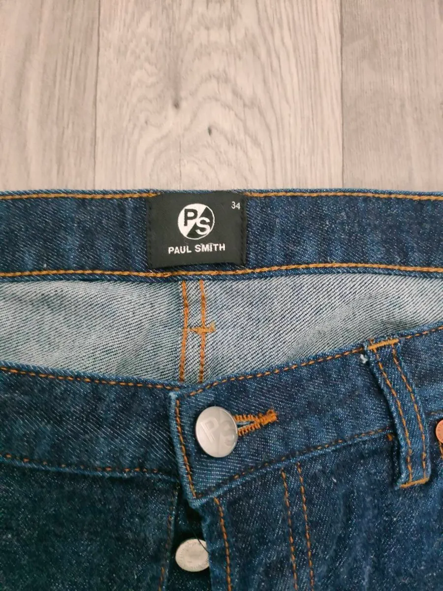 Paul Smith Regular Tapered Fit Jeans Mens 35x32 - Image 4