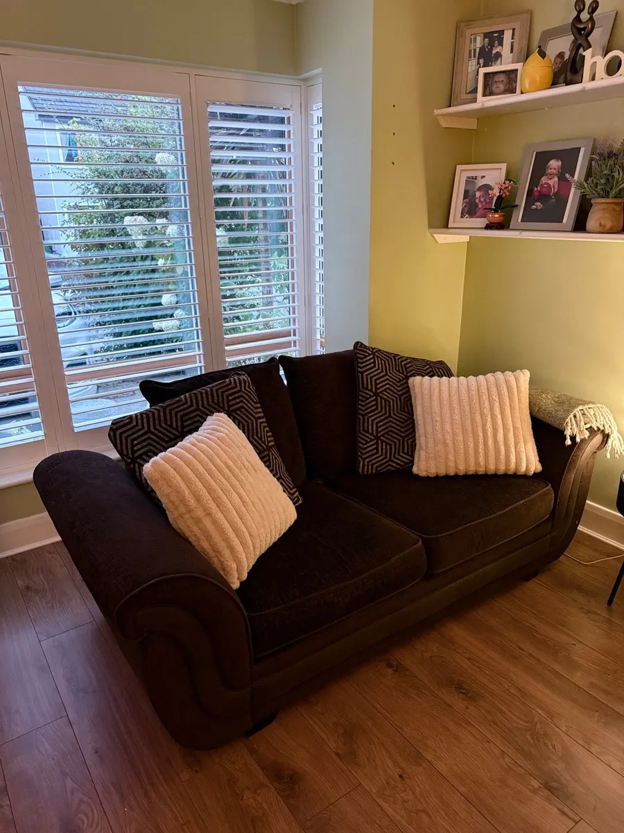 DFS 4 seater and 3 seater sofa bed - Image 1
