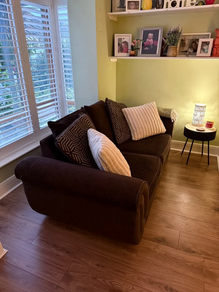 DFS 4 seater and 3 seater sofa bed - Image 2