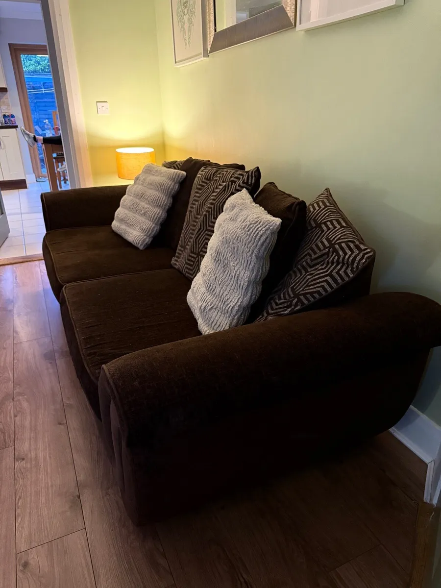 DFS 4 seater and 3 seater sofa bed - Image 4