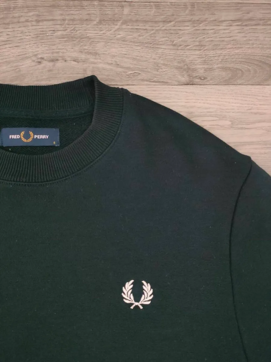 Fred Perry Sweatshirt Jumper Mens Small - Image 3