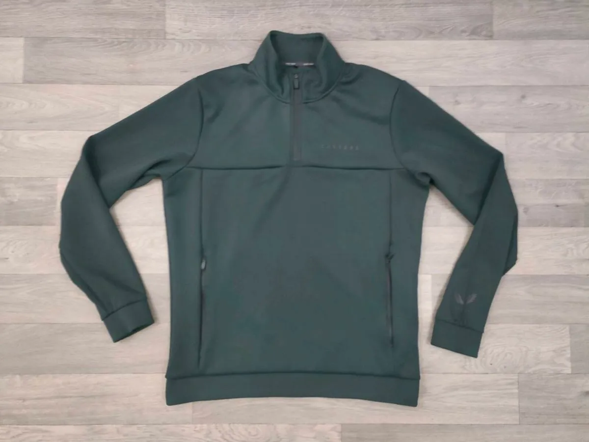 Castore Half Zip Performance Golf Jumper Mens L - Image 1