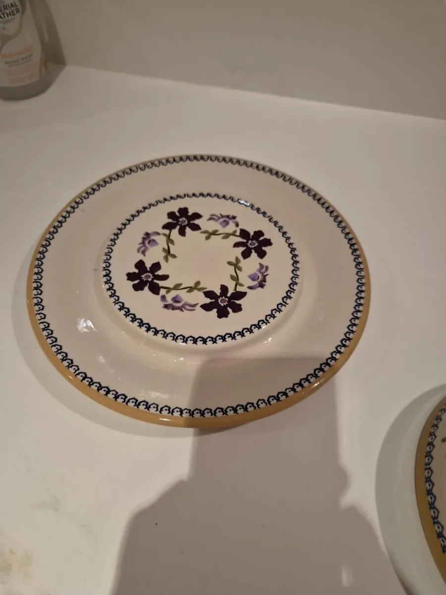 Vintage Nicholas Mosse Clematis Cheese Dome &Plate - Image 2