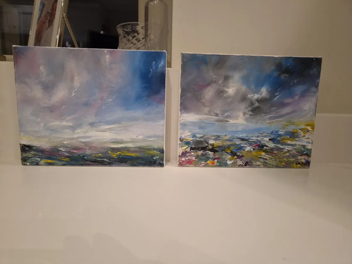 Pair of Original Ethel Ryan Paintings – Wexford - Image 1