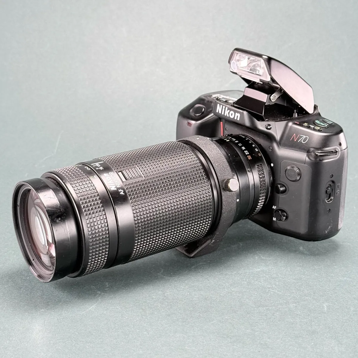 Nikon N70 35mm Film SLR Camera with 75-300 nikkor - Image 1