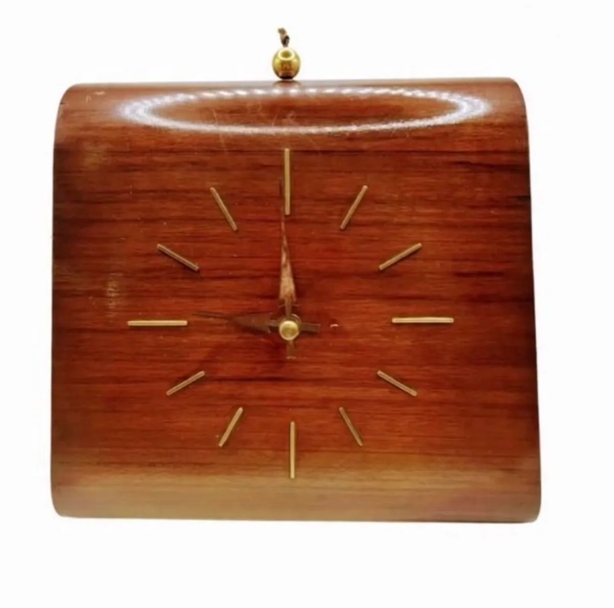 Art deco bent wood mantel clock - Image 1