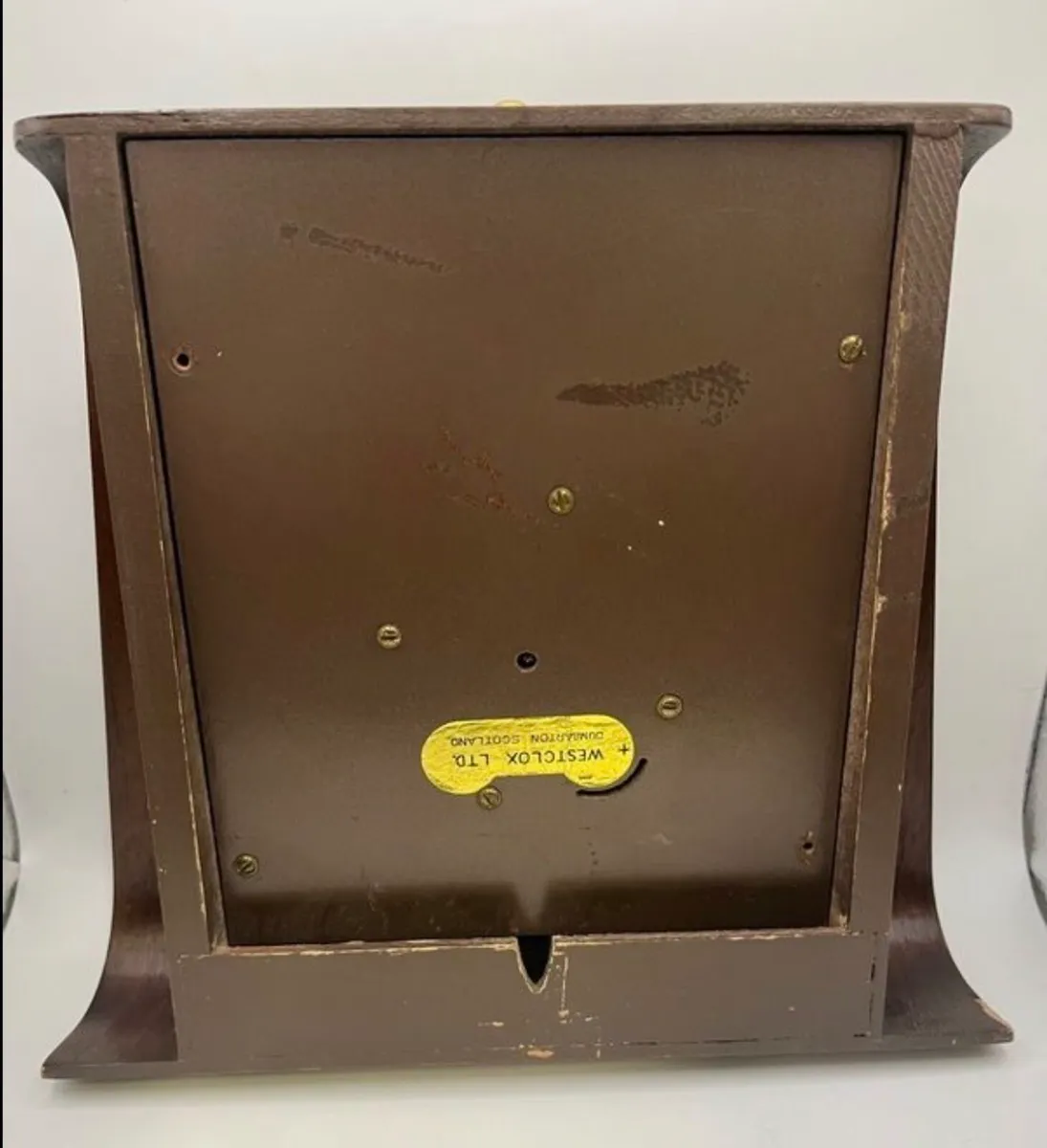 Art deco bent wood mantel clock - Image 2