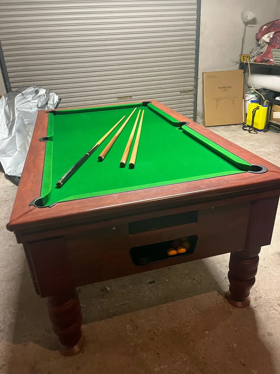 7ft slate pool table - Image 2