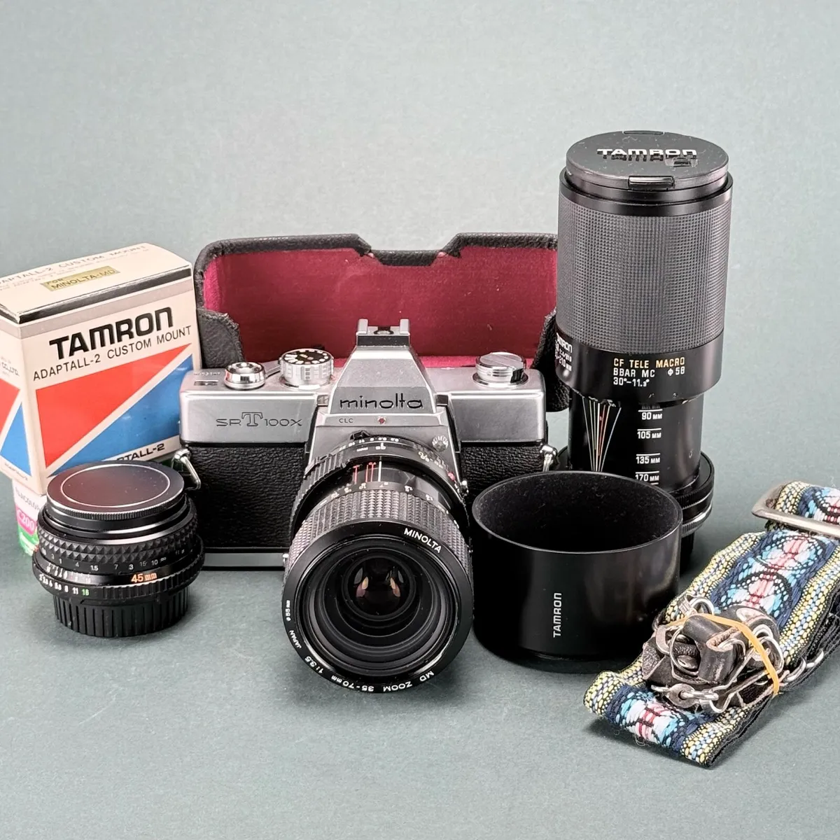 Minolta srT 100x film camera bundle - Image 1