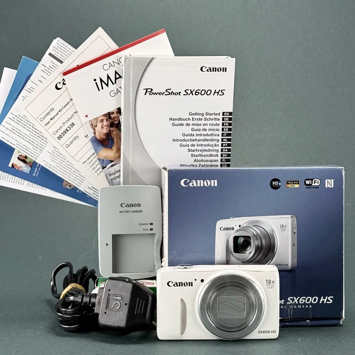 Canon PowerShot SX600 HS 16.0MP Digital Camera - W - Image 1