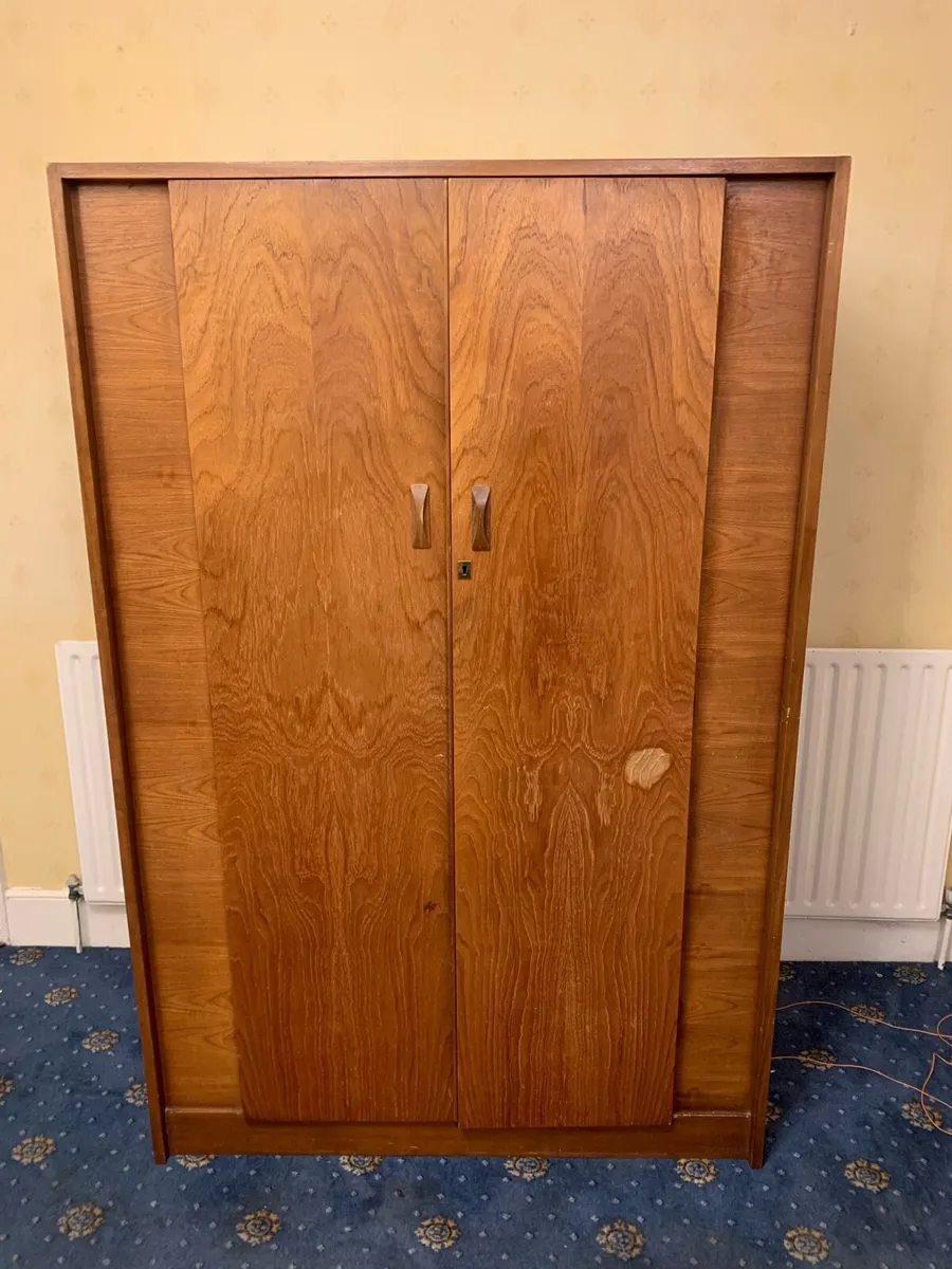 Vintage Wooden Wardrobe - Image 1