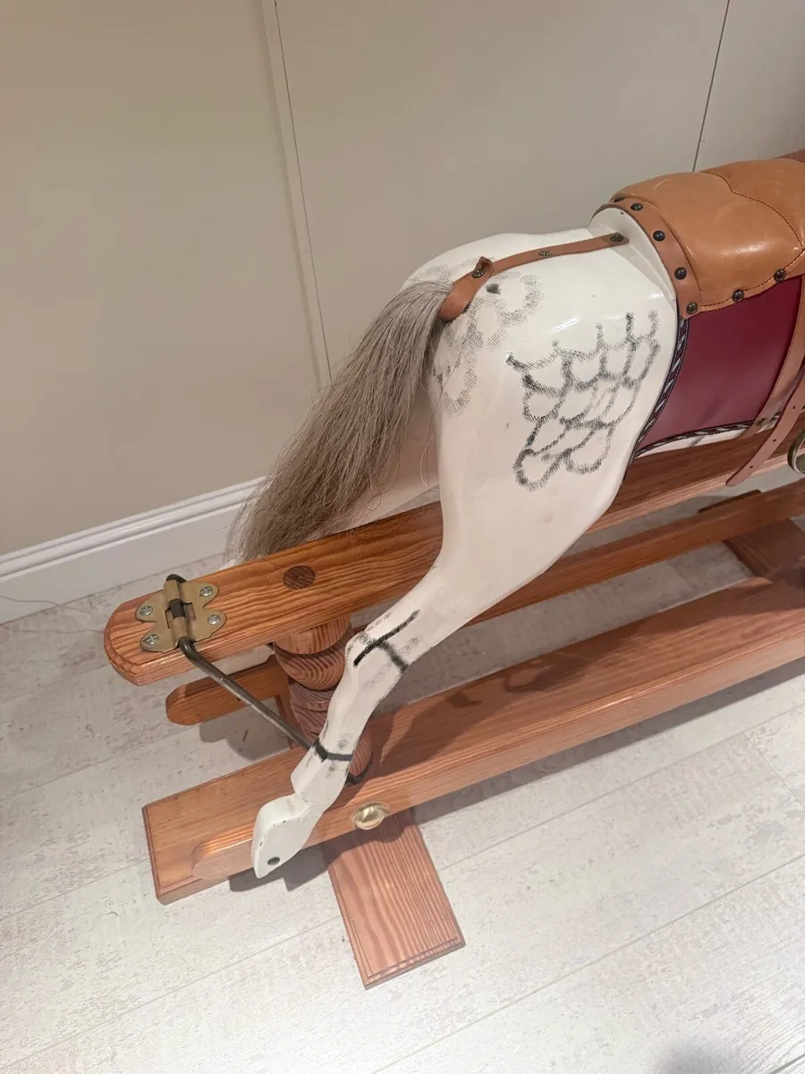 Hand Crafted Wooden Rocking Horse - Image 3