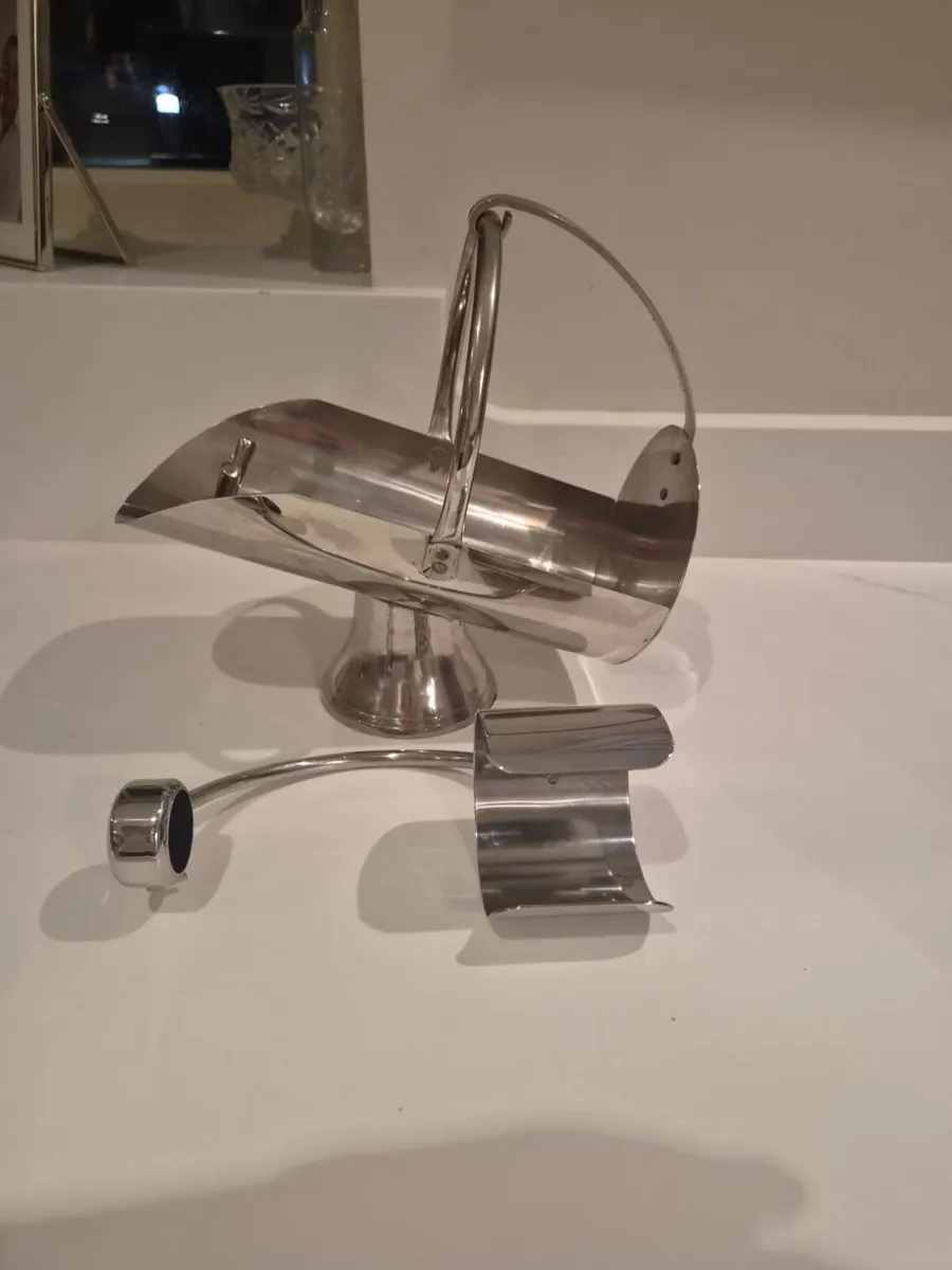 Vintage Silver-Plated Wine Bottle Cradle / Pourer - Image 2