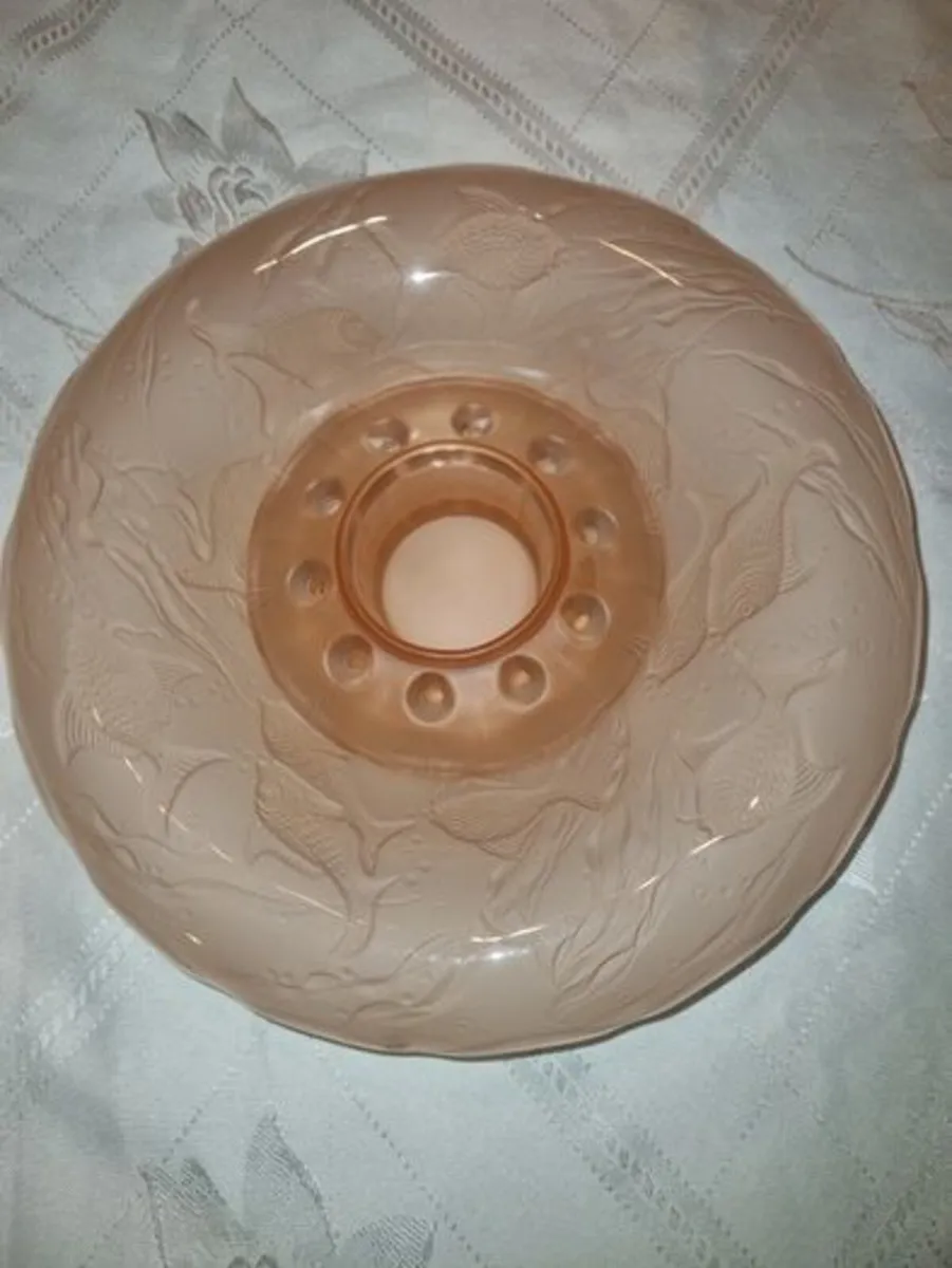 Art Deco Glass Rose Bowl - Image 3