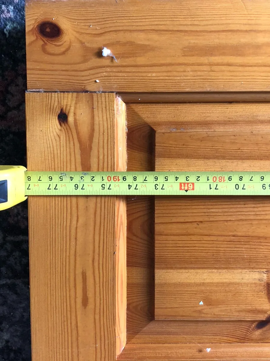 Solid teak door and pine door - Image 3