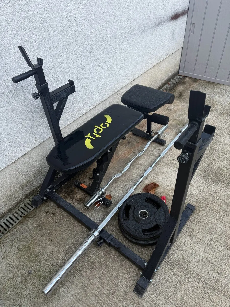 Weight Bench & Weights - Image 1