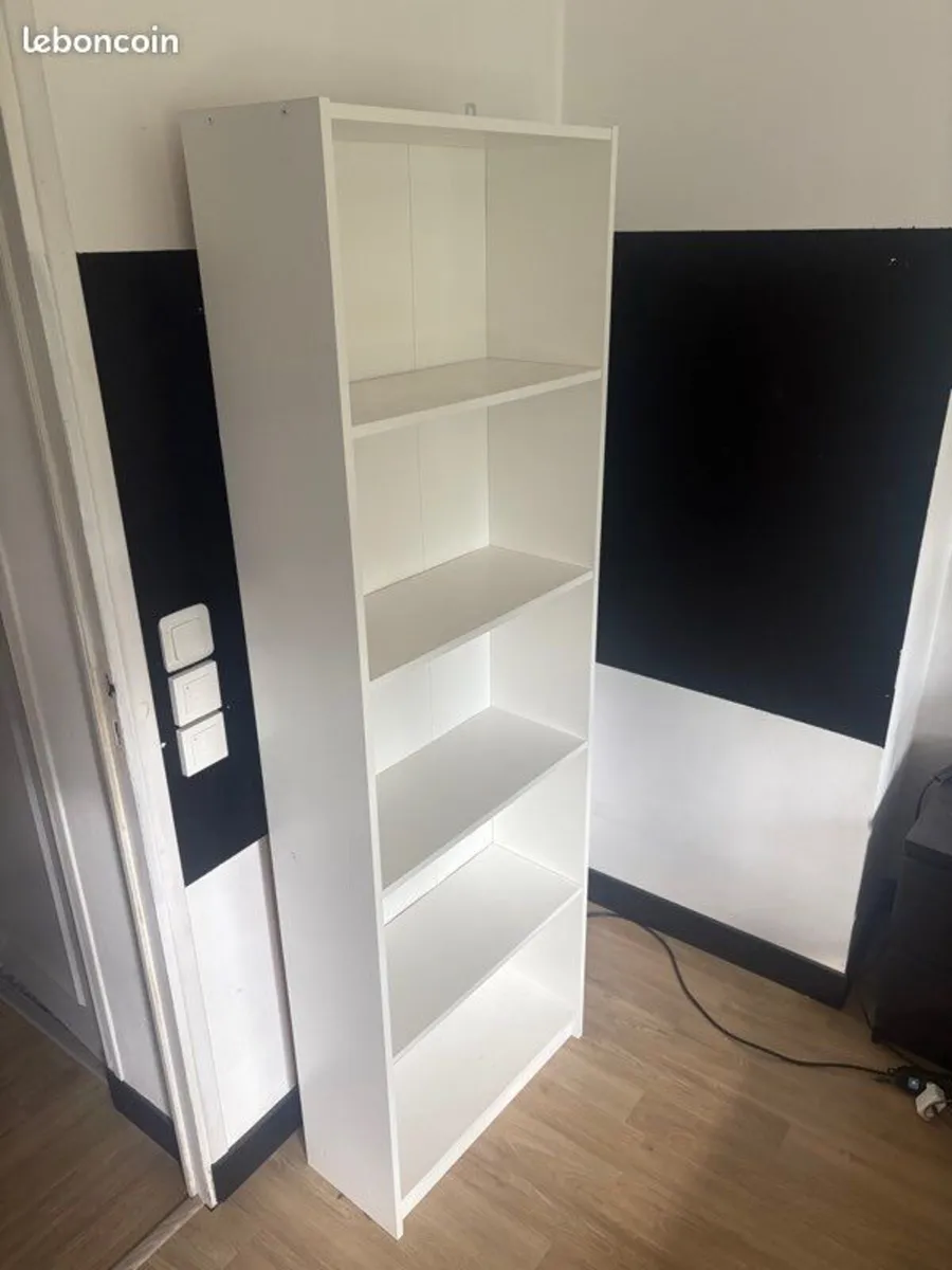 White bookcase