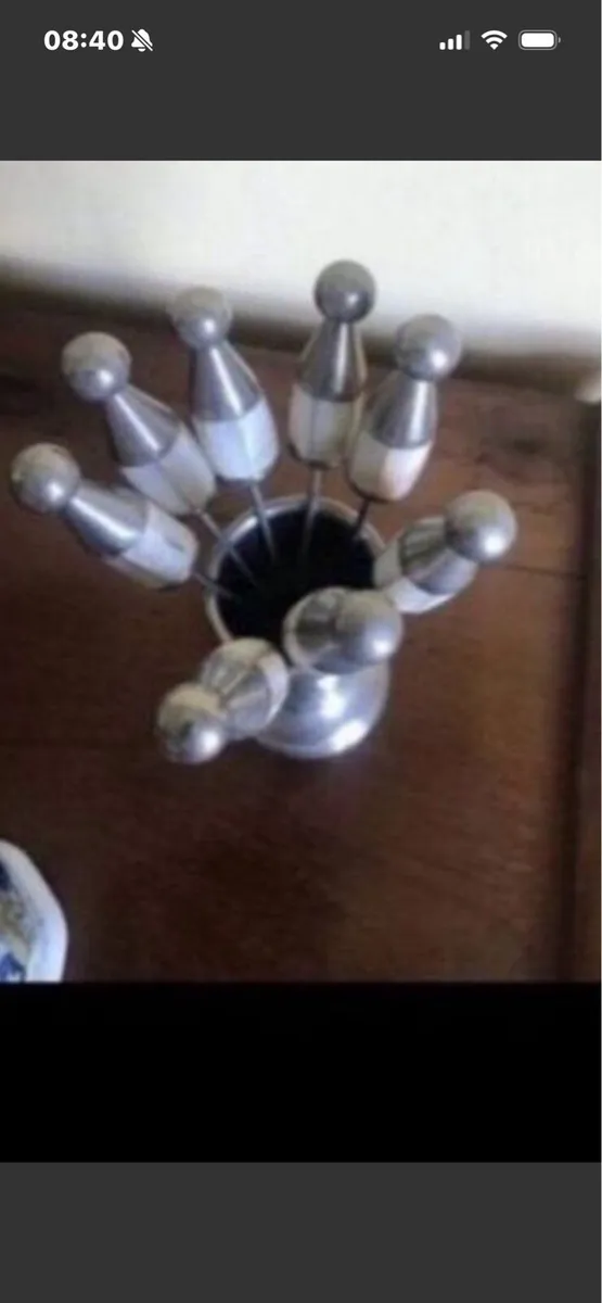 Mother of Pearl Snack Fork Set - Image 1