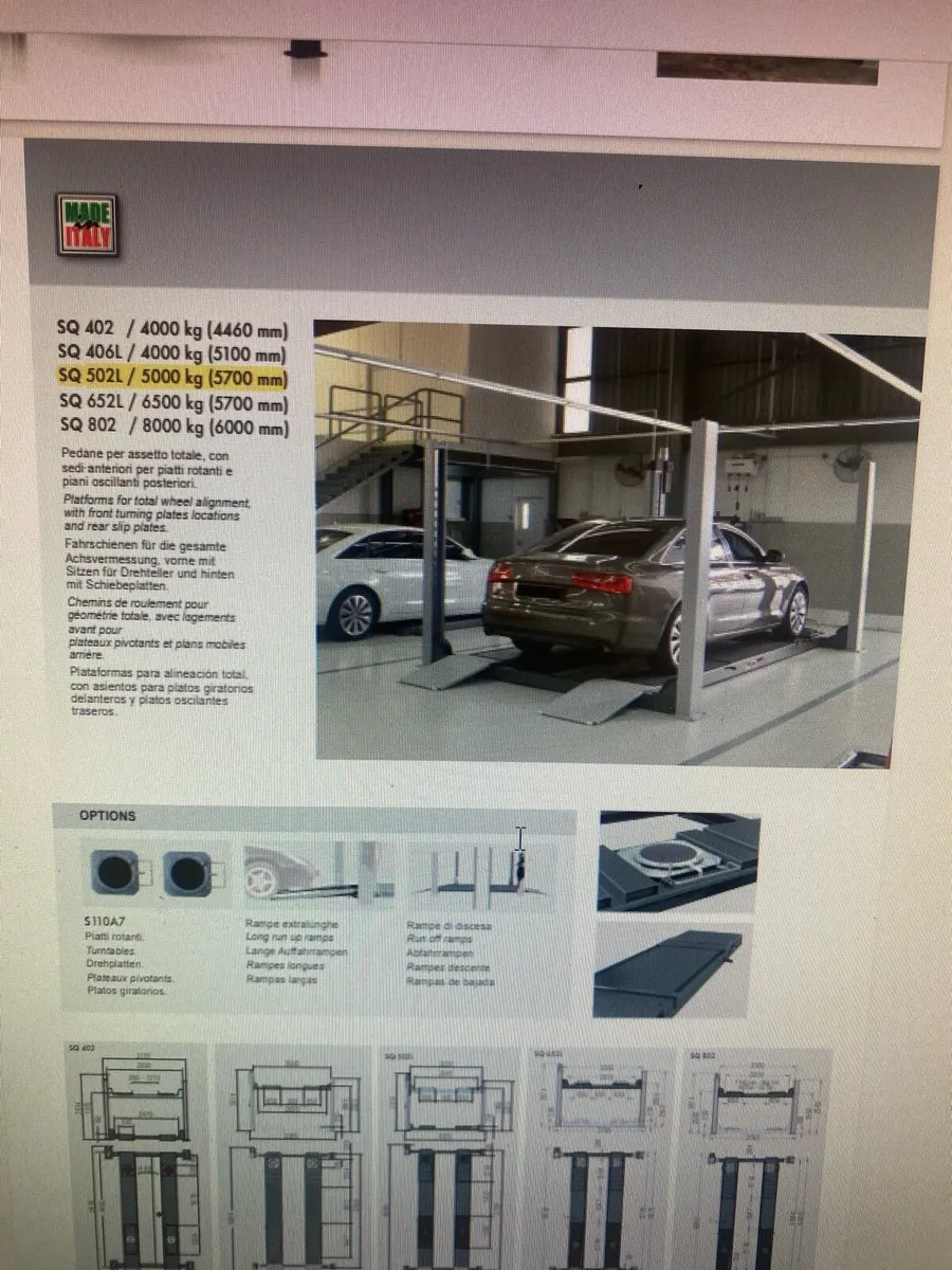 4 Post Alignment lift - Image 2