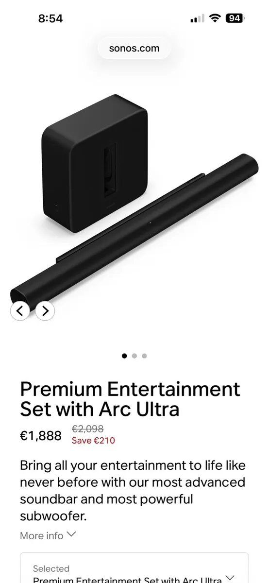 Sonos Arc Ultra + Sub Gen 4 (new)