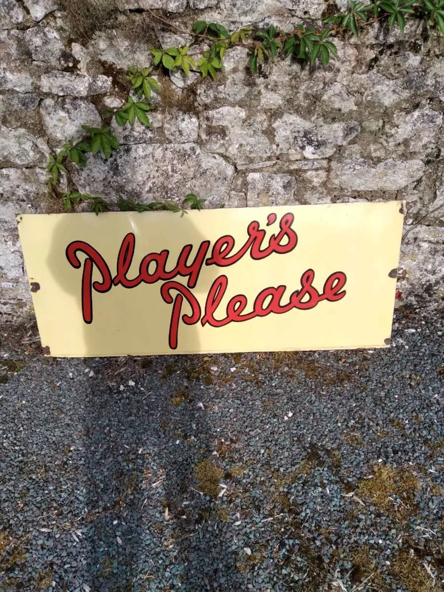 For Sale Original Enamel Players Please Sign - Image 1
