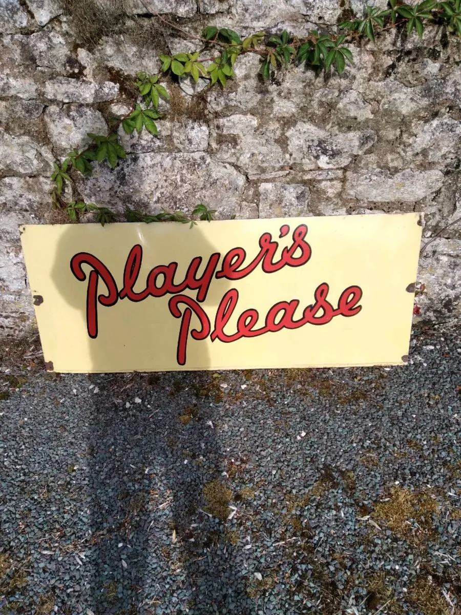 For Sale Original Enamel Players Please Sign - Image 2