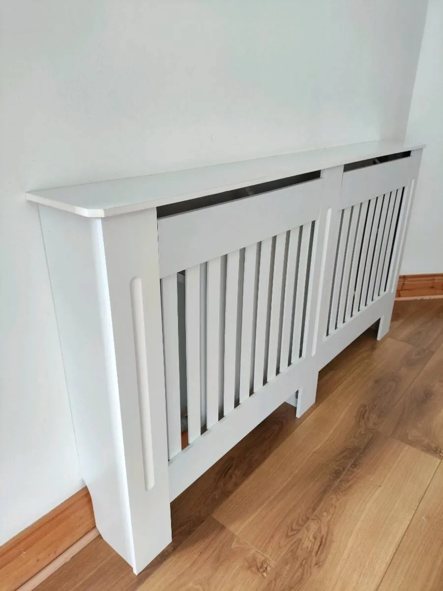 Radiator Cover – Modern Slatted Grill, Painted MDF - Image 4
