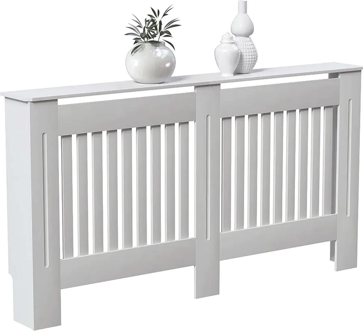 Radiator Cover – Modern Slatted Grill, Painted MDF - Image 2