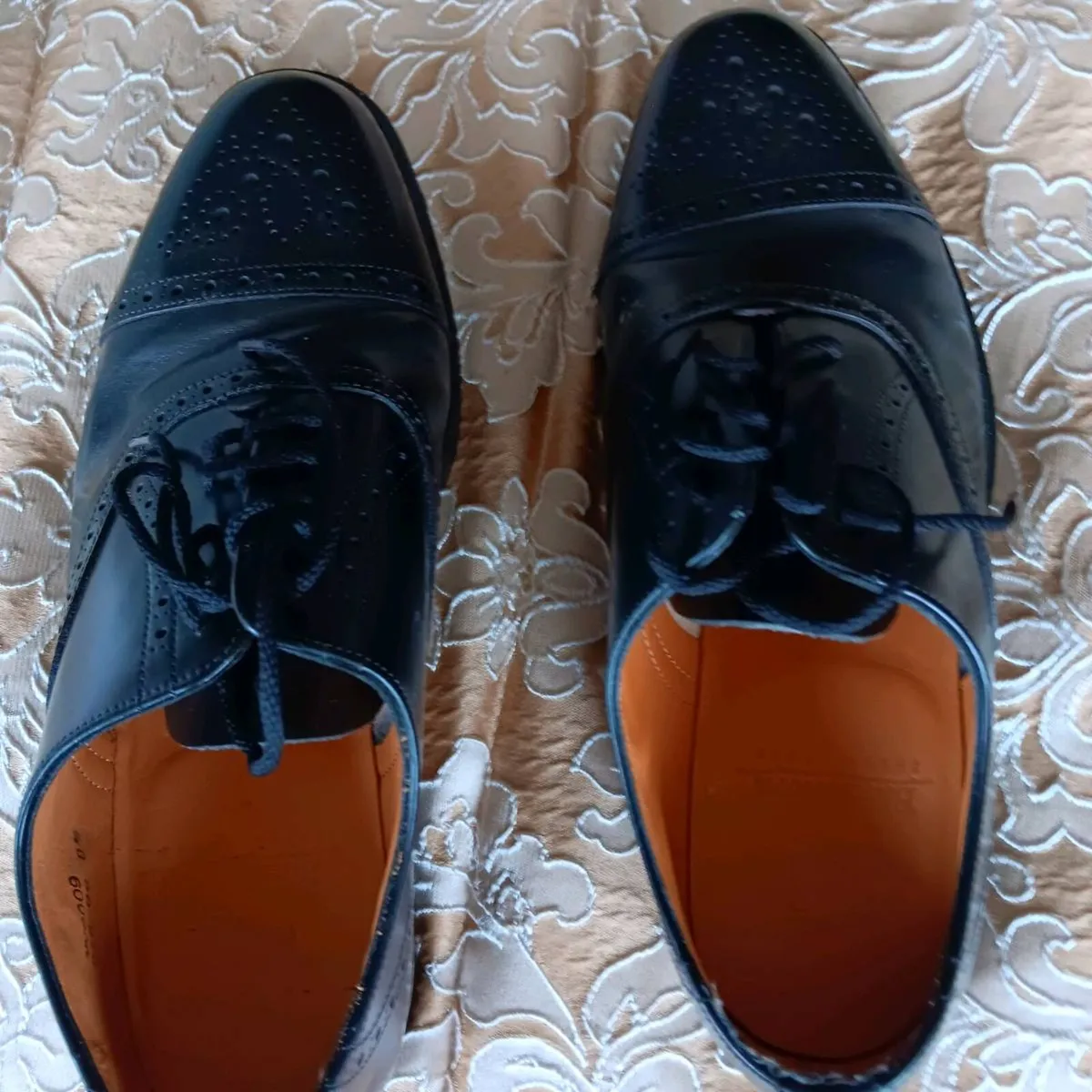 Black leather brogues - Image 2