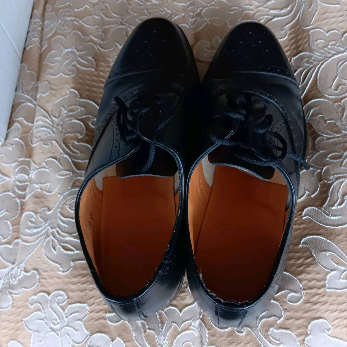 Black leather brogues - Image 3