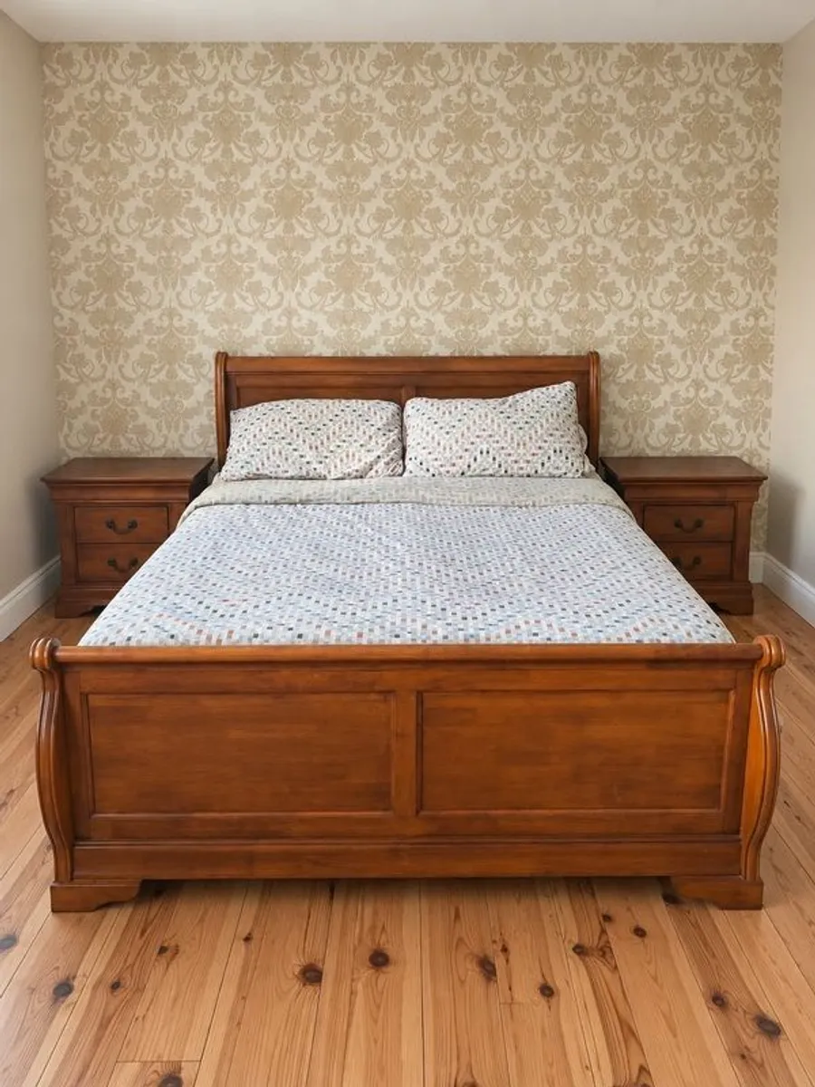 Kingsize Bed and lockers - Image 1