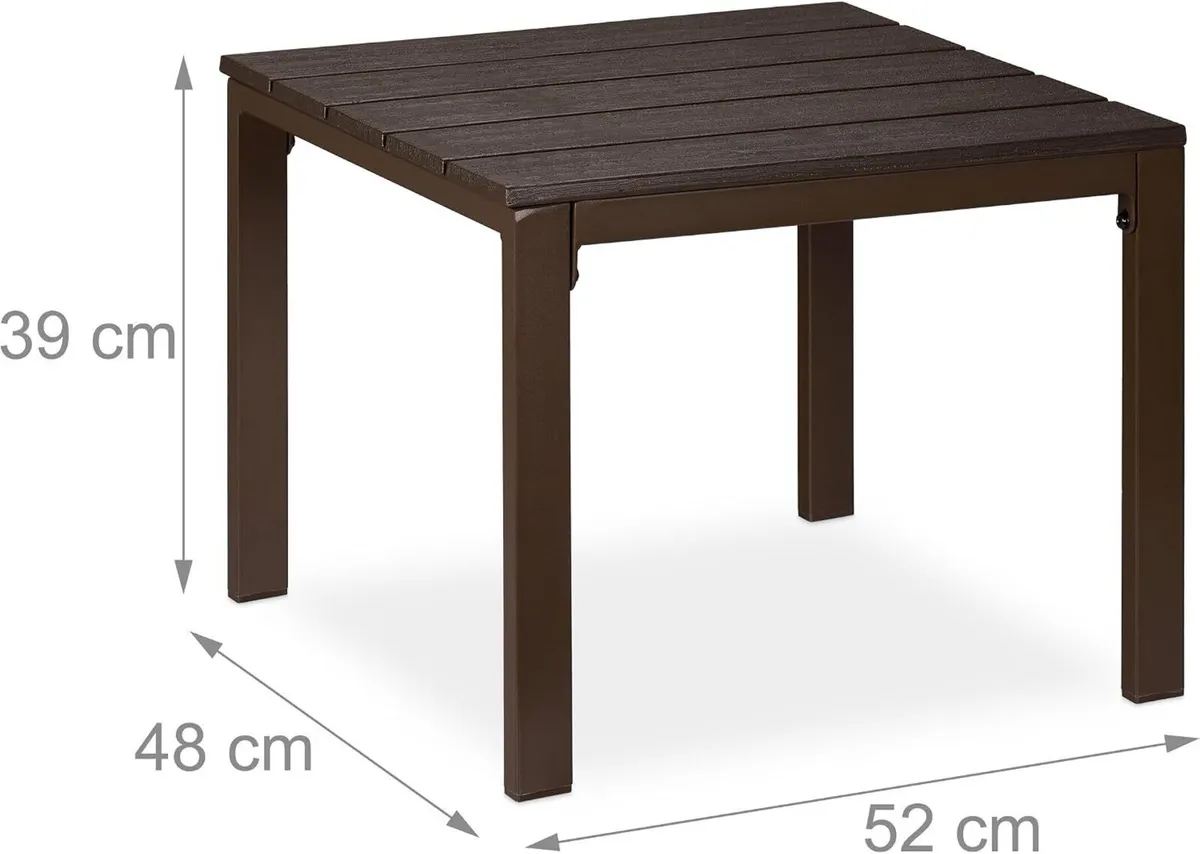 Side Table for Balcony Weatherproof Also Terrace - Image 3